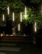 vidaXL Светещи метеори 8 бр 30 см студено бяло 192 LED закрито/открито