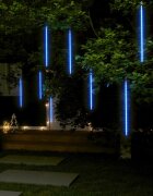 vidaXL Светещи метеори 8 бр 50 см сини 288 LED закрито/открито