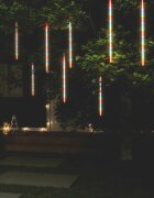 vidaXL Светещи метеори 8 бр 50 см цветни 288 LED закрито/открито