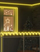 vidaXL Светещо въже с 1200 LED светодиода Топло бяло 50 m ПВЦ