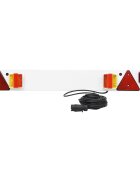 vidaXL Светлина за ремарке червена 115x6x14 см 12V LED крушка
