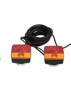 vidaXL Светлини за ремарке 2 бр червени 105x75x10 см 12V крушка