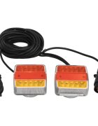 vidaXL Светлини за ремарке 2 бр червени 105x75x10 см 12V LED крушка