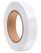 vidaXL Светлоотразителна лента бяла 25 см x 20 м PVC