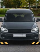 vidaXL Светлоотразителни паркинг стопери 2 бр 56x15x10 см гума