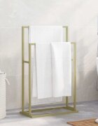 vidaXL Свободностояща поставка за кърпи златиста 48x24x785 см желязо