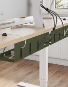 vidaXL Т Tray за управление на кабелите под бюрото 2 бр.