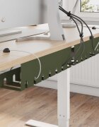 vidaXL Т Tray за управление на кабелите под бюрото 2 бр.