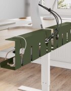 vidaXL Т Tray за управление на кабелите под бюрото 2 бр.