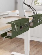 vidaXL Т Tray за управление на кабелите под бюрото 2 бр.