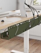 vidaXL Т Tray за управление на кабелите под бюрото 2 бр.