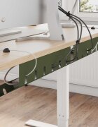 vidaXL Т Tray за управление на кабелите под бюрото 2 бр.