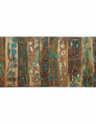 vidaXL Табла за глава Multicolour 120 cm Масивна дървесина Reclaimed