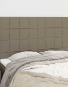 vidaXL Табла за легло бежово 144x5x118/128 см плат