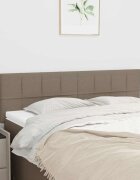 vidaXL Табла за легло бежово 144x5x78/88 см плат