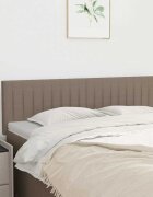 vidaXL Табла за легло бежово 144x5x78/88 см плат