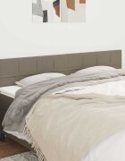 vidaXL Табла за легло бежово 200x5x78/88 см плат