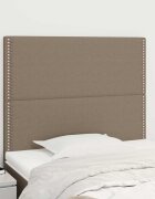 vidaXL Табла за легло бежово 90x5x118/128 см плат
