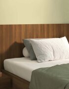 vidaXL Табла за легло кафяв дъб 120x15x80 см инженерно дървесина