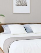 vidaXL Табла за легло кафяв дъб 200x15x80 см инженерно дървесина