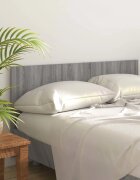 vidaXL Табла за легло сив сонома 160x15x80 см инженерна дървесина