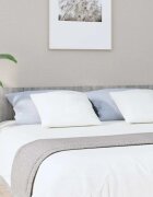 vidaXL Табла за легло сив сонома 200x15x80 см инженерна дървесина