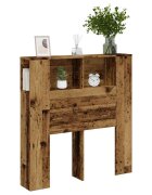 vidaXL Табла за легло тип шкаф 100x185x1025 см инженерно дърво