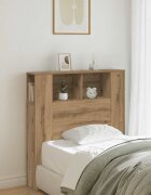 vidaXL Табла за легло тип шкаф 100x185x1025 см инженерно дърво