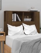 vidaXL Табла за легло тип шкаф кафяв дъб 100x185x1025 см