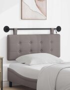 vidaXL Табла за легло висяща Таупе Текстил