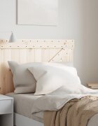 vidaXL Табла за спалня 90x104 см бор масив