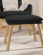 vidaXL Табуретка черна 45x295x35 см кадифе