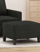 vidaXL Табуретка черна 60x50x41 см плат