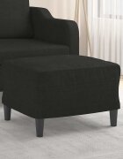 vidaXL Табуретка черна 60x50x41 см плат