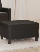vidaXL Табуретка черна 70x55x41 см изкуствена кожа