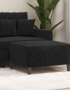 vidaXL Табуретка черна 70x55x41 см кадифе