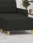 vidaXL Табуретка черна 70x55x41 см плат