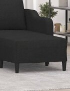 vidaXL Табуретка черна 70x55x41 см плат