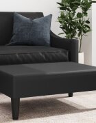vidaXL Табуретка черна 77x55x31 см изкуствена кожа