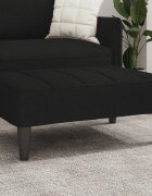 vidaXL Табуретка черна 77x55x31 см плат