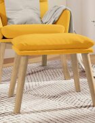 vidaXL Табуретка горчица жълта 45x295x35 см кадифе