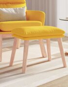vidaXL Табуретка горчица жълта 45x295x35 см текстил