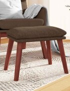 vidaXL Табуретка кафява 45x295x35 см текстил