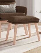 vidaXL Табуретка кафява 45x295x35 см текстил