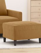 vidaXL Табуретка кафява 60x50x41 см кадифе