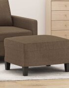 vidaXL Табуретка кафява 60x50x41 см плат
