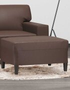 vidaXL Табуретка кафява 70x55x41 см изкуствена кожа