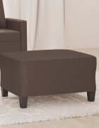 vidaXL Табуретка кафява 70x55x41 см изкуствена кожа