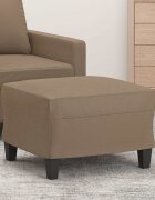 vidaXL Табуретка капучино 60x50x41 см изкуствена кожа