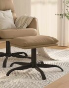 vidaXL Табуретка капучино 60x60x36 см изкуствена кожа